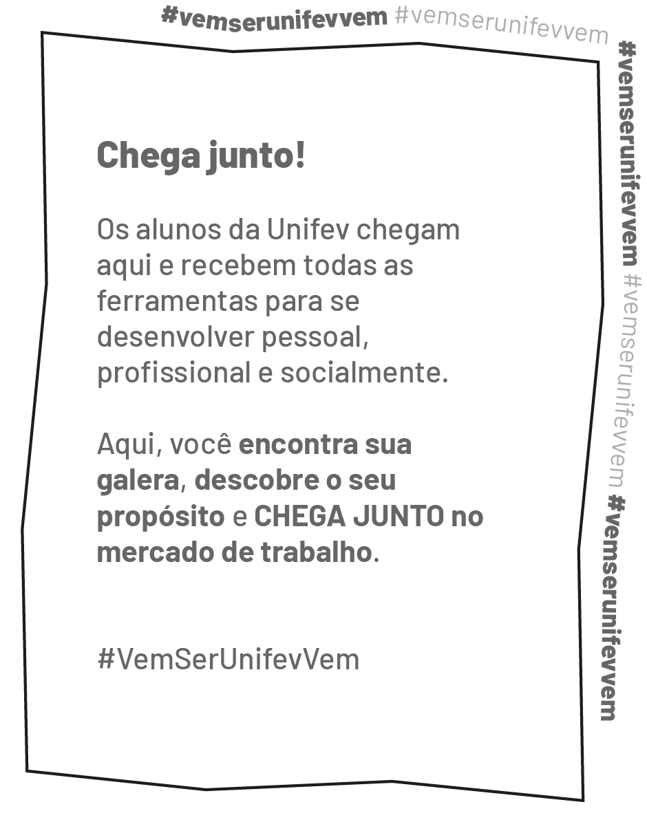 Aqui, você encontra sua galera, descobre o seu propósito e CHEGA JUNTO no mercado de trabalho.