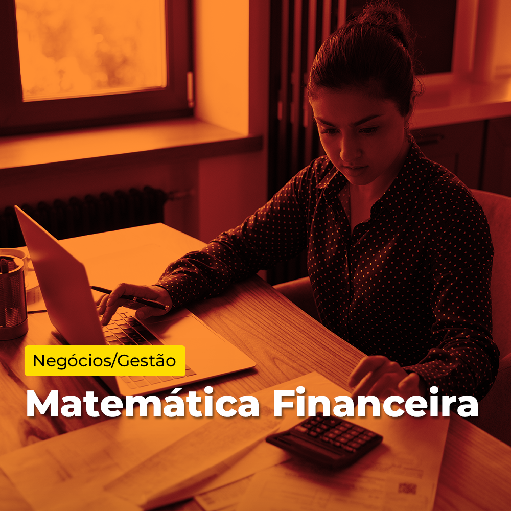 Arte de divulgação do evento EAD - Microcertificação - Matemática Financeira