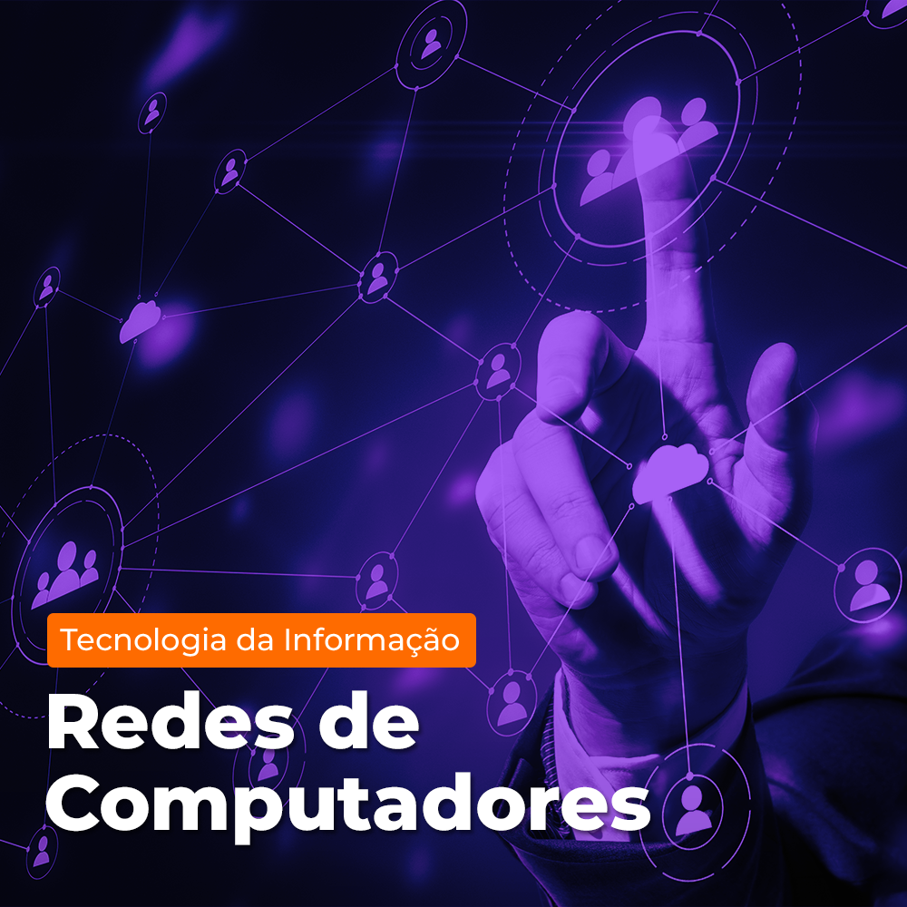 Arte de divulgação do evento EAD - Microcertificação - Redes de Computadores