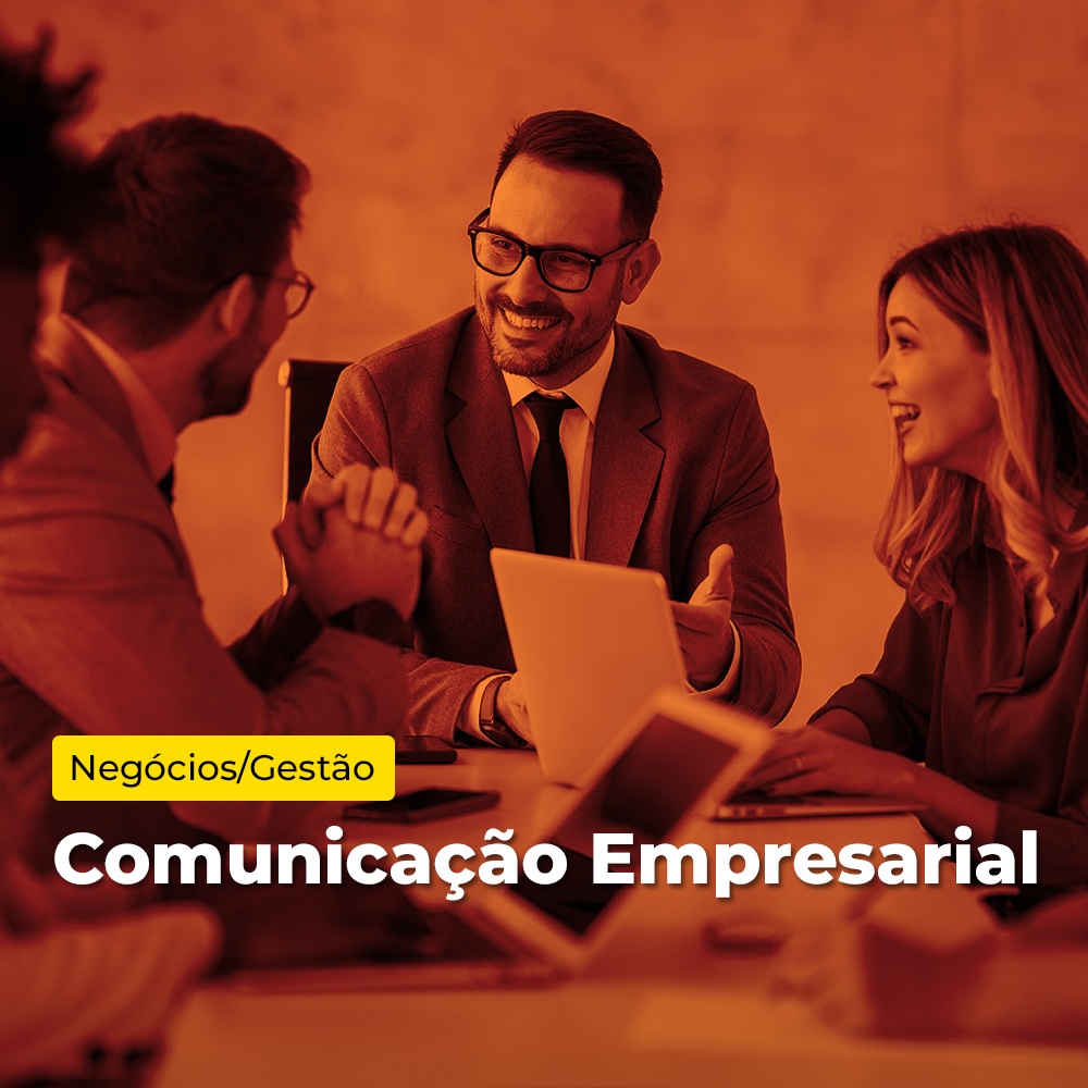 Arte de divulgação do evento EAD - Microcertificação - Comunicação Empresarial