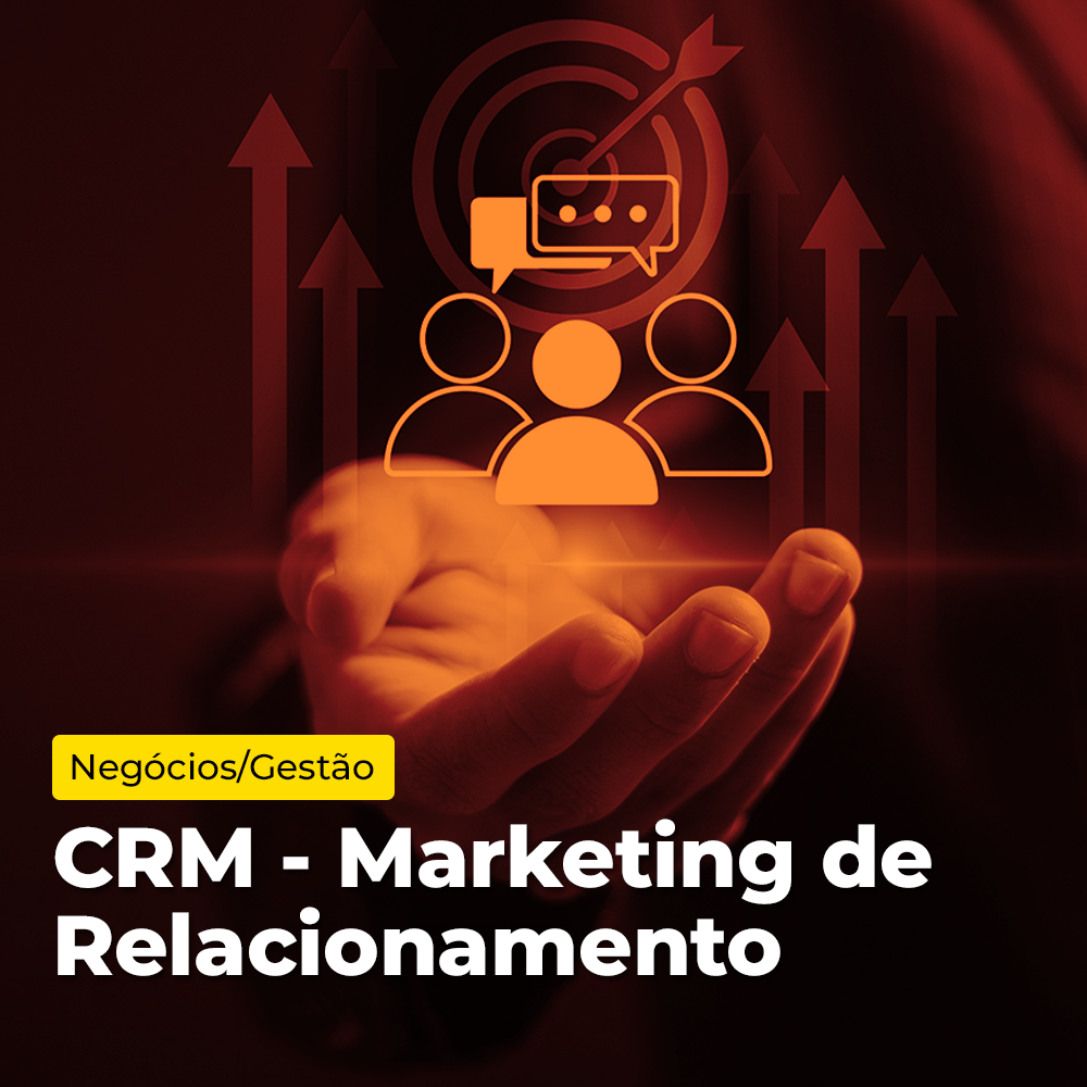 Arte de divulgação do evento EAD - Microcertificação - CRM - Marketing de relacionamento