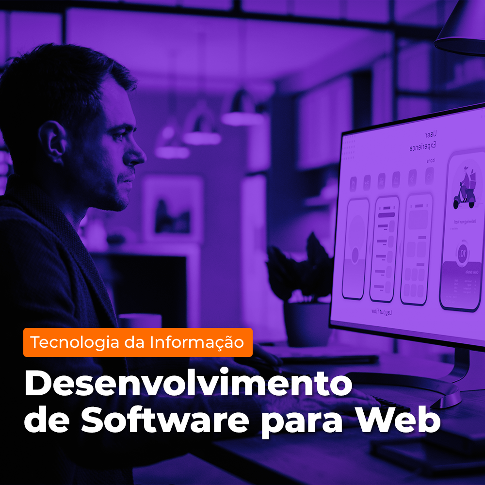 Arte de divulgação do evento EAD - Microcertificação - Desenvolvimento de Software para Web