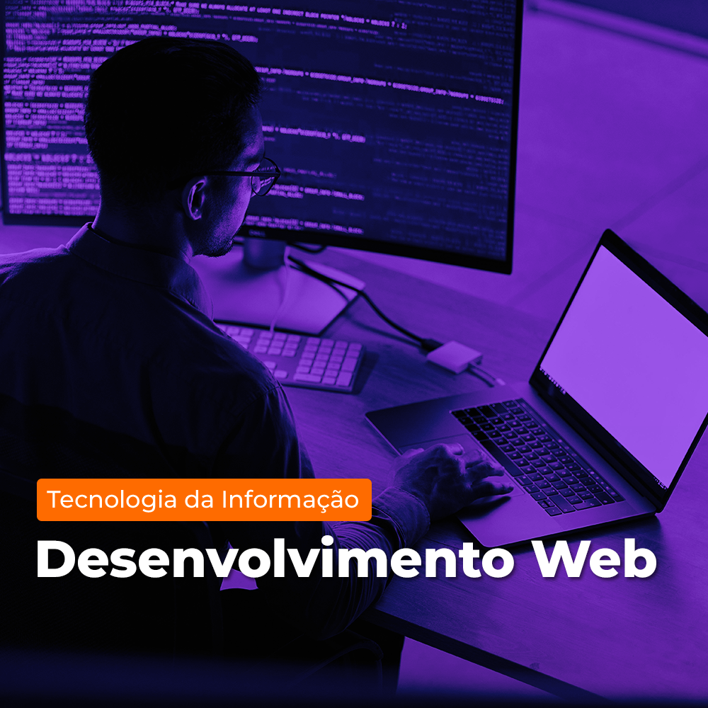 Arte de divulgação do evento EAD - Microcertificação - Desenvolvimento Web