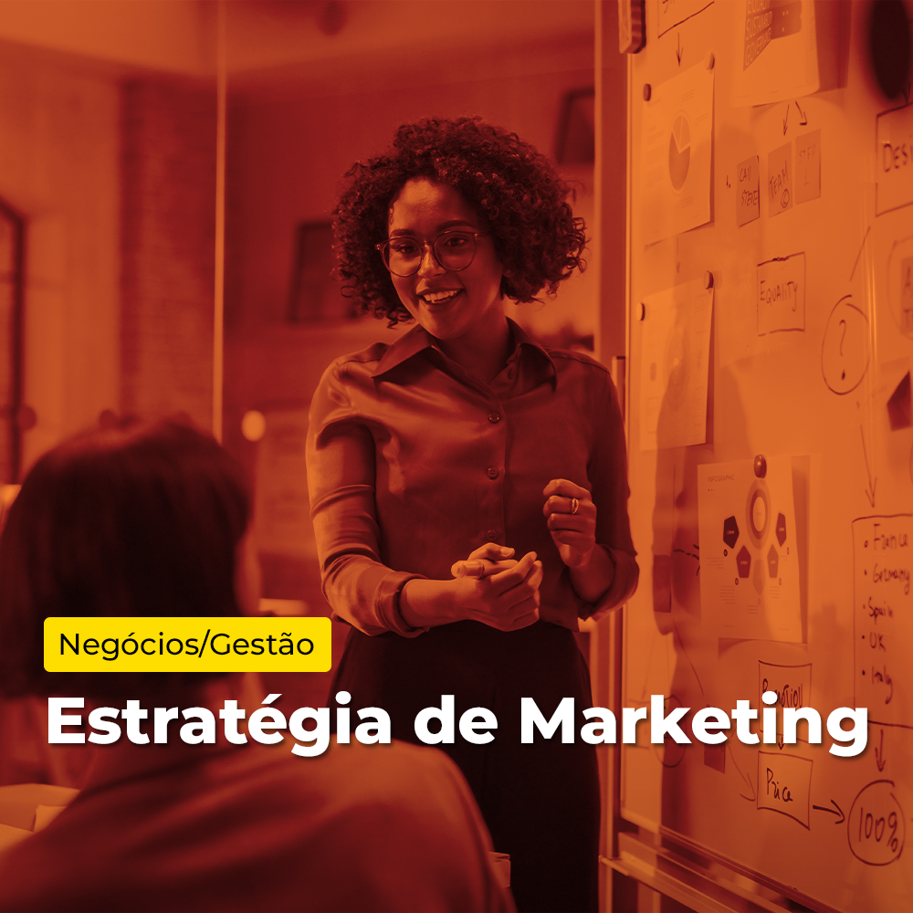 Arte de divulgação do evento EAD - Microcertificação - Estratégia de Marketing