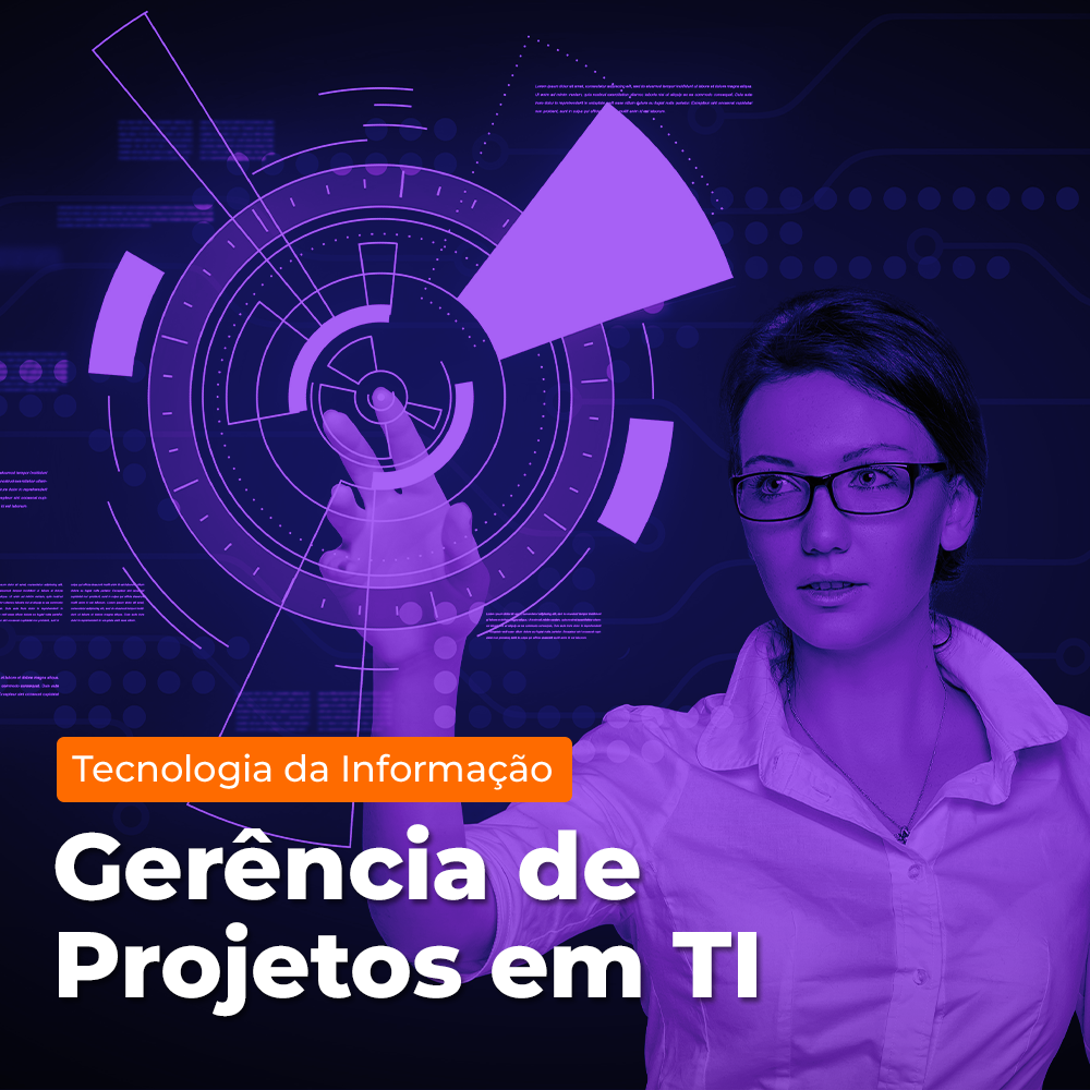 Arte de divulgação do evento EAD - Microcertificação - Gerência de Projetos em TI