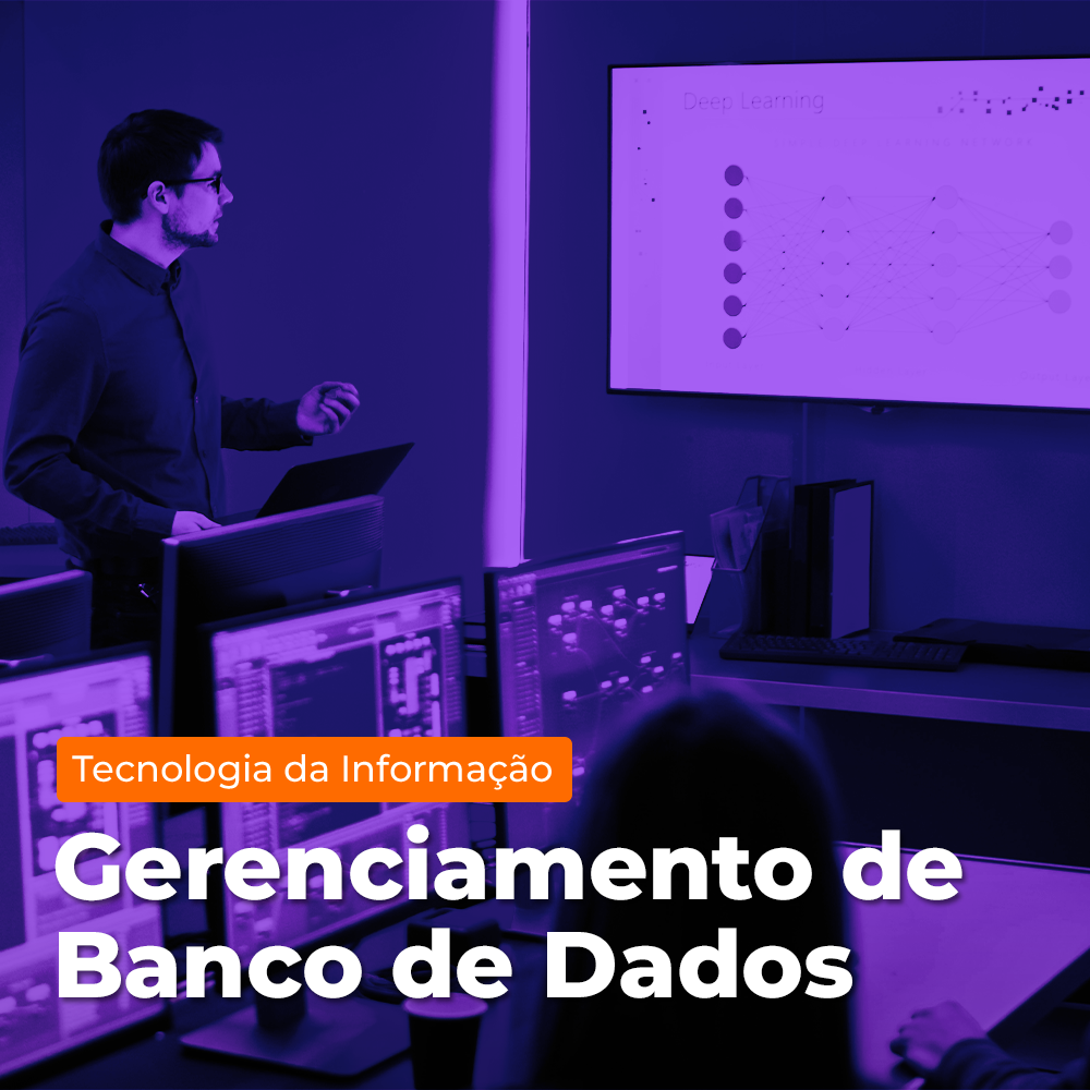 Arte de divulgação do evento EAD - Microcertificação - Gerenciamento de Banco de Dados