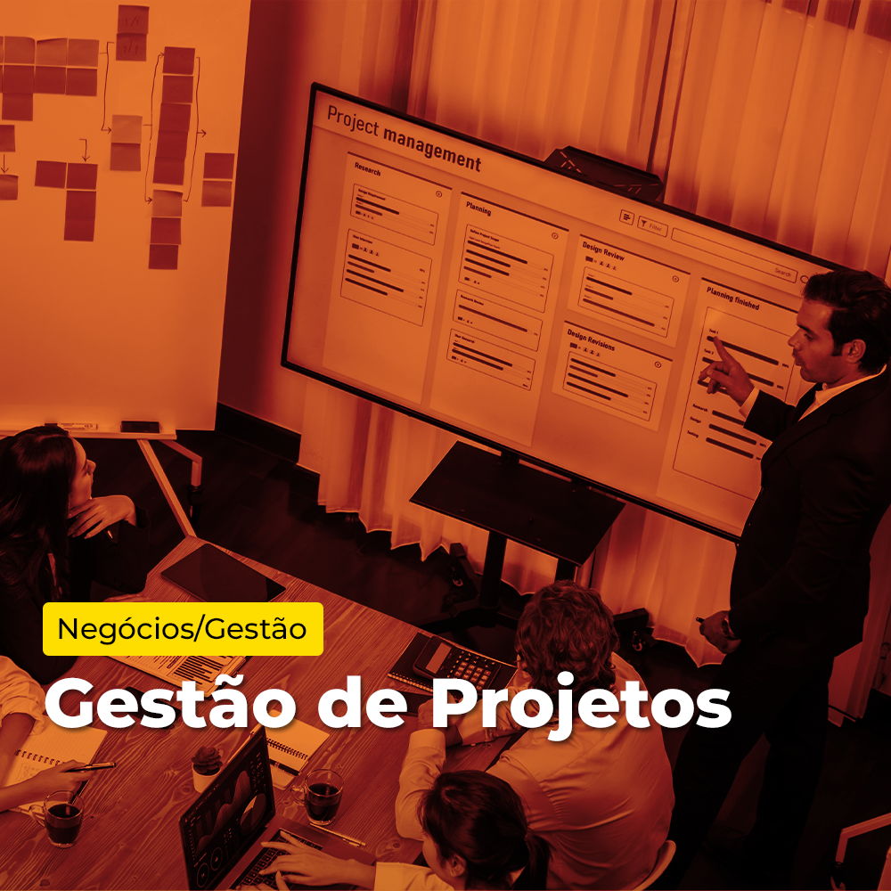 Arte de divulgação do evento EAD - Microcertificação - Gestão de Projetos