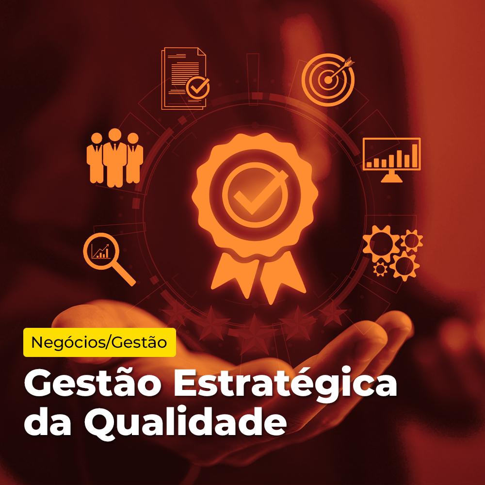 Arte de divulgação do evento EAD - Microcertificação - Gestão Estratégica da Qualidade