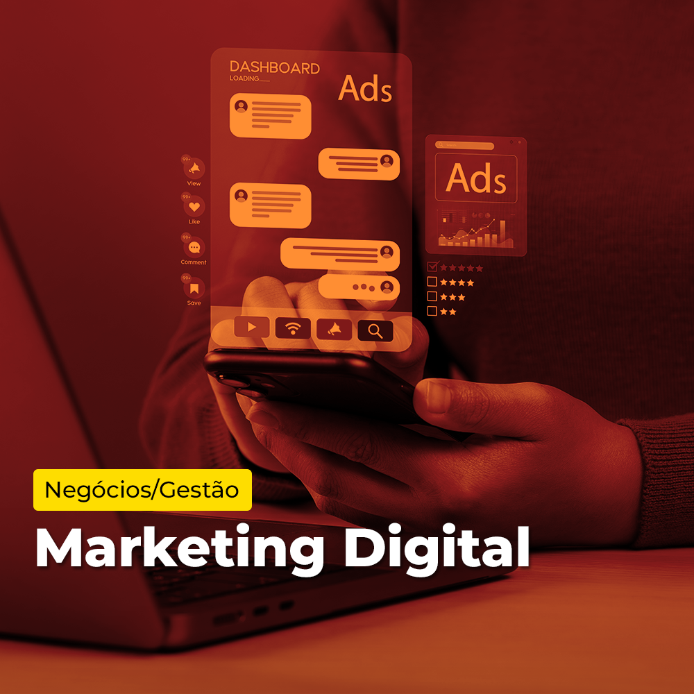 Arte de divulgação do evento EAD - Microcertificação - Marketing digital