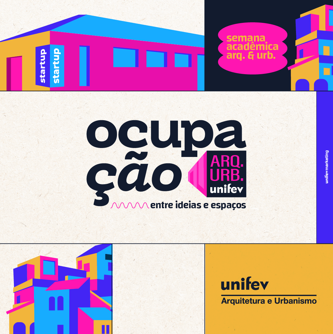 Arte de divulgação do evento SEMANA DA ARQUITETURA E URBANISMO 2026