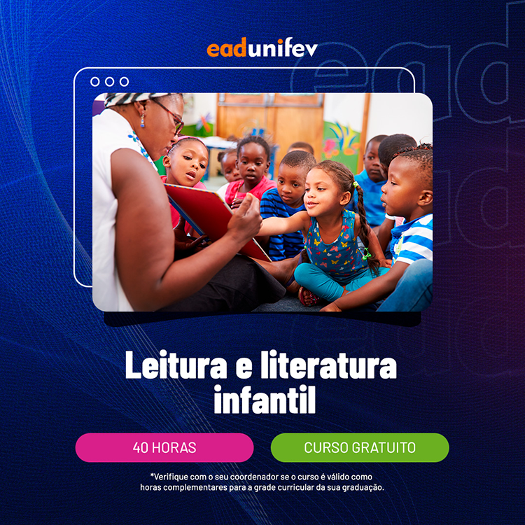 Arte de divulgação do evento 2025 - EAD - Leitura e literatura infantil