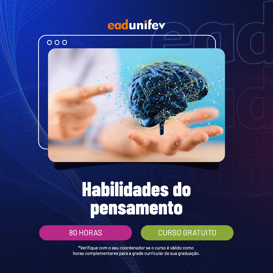 Arte de divulgação do evento 2025 - EAD - Habilidades do pensamento.